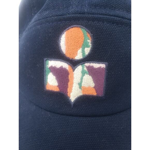 NEW Isabel Marant Women's Tedji BASEBALL Cap in Faded Night BLUE ADJUSTABLE 57 - Picture 2 of 7